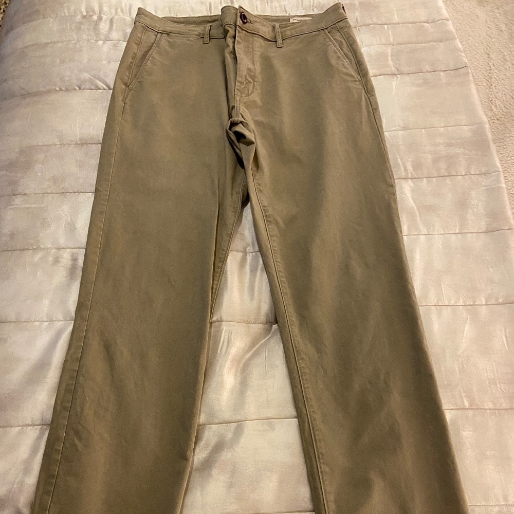 Flint and Tinder Straight Fit Chino Pants – Khaki – 33x32